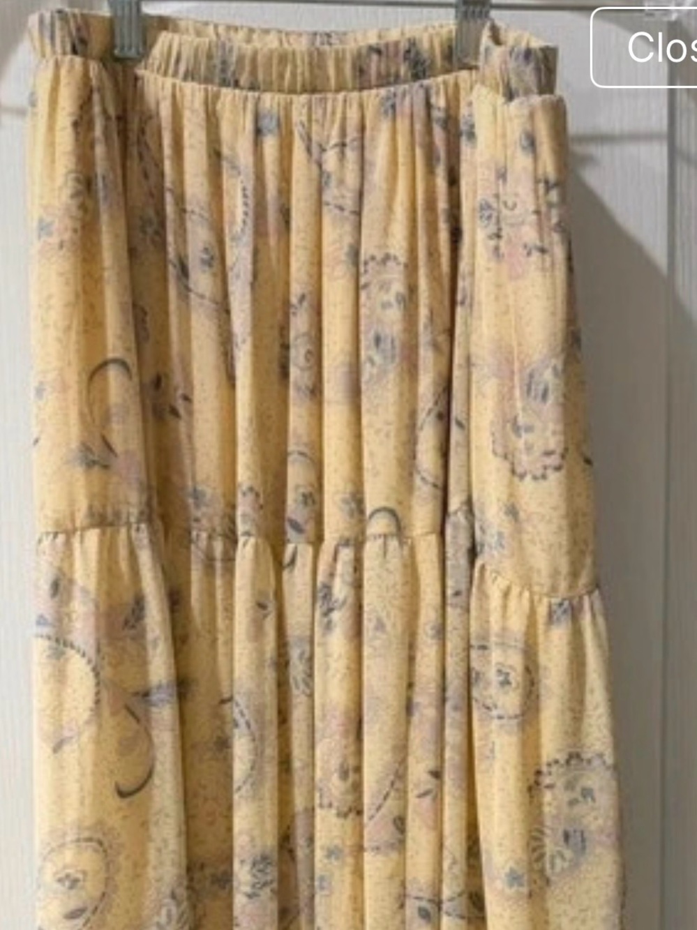 Torrid Women's Floral Tiered Maxi Skirt - Yellow